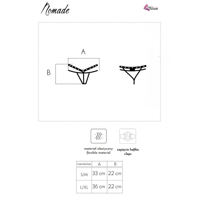 Livco corsetti fashion - perizoma nomade senza cavallo nero-6