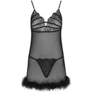 Livco corsetti fashion - set zerunam babydoll + perizoma nero-2