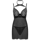 Livco corsetti fashion - set binella babydoll + perizoma nero-2