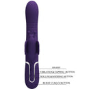 Pretty love - vibratore multifunzione rabbit 4 in 1 farfalla viola-7