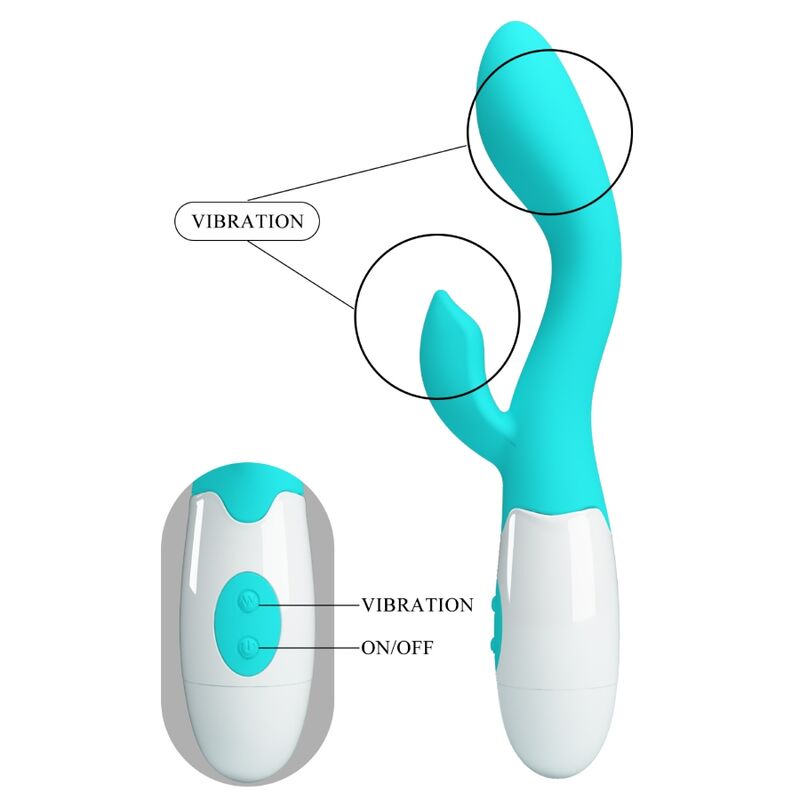 Pretty love - vibratore brighty g-spot verde acqua-7