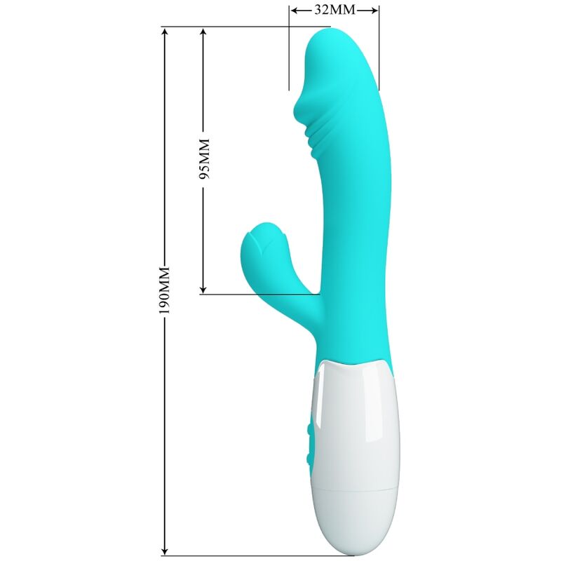 Pretty love - vibratore snappy g-spot verde acqua-5