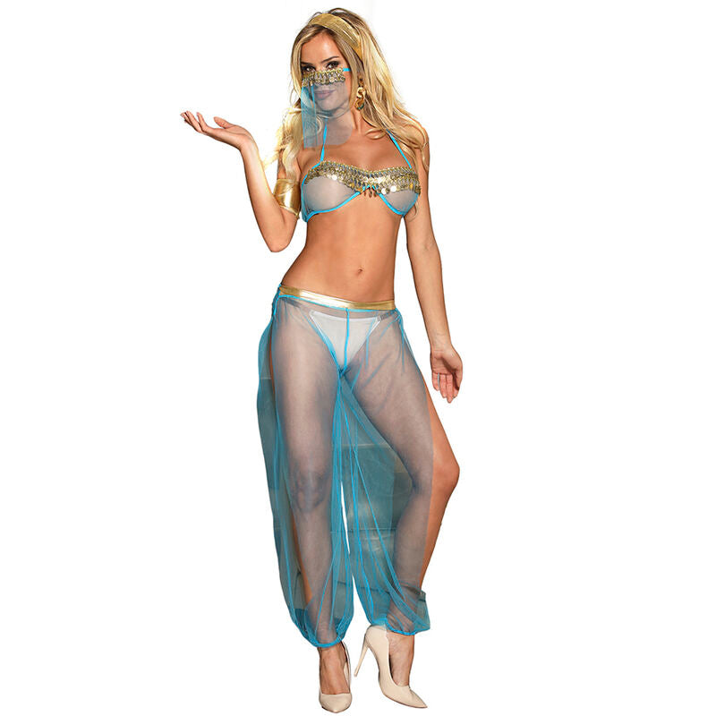 Subblime - set di lingerie blu stile india l/xl-1