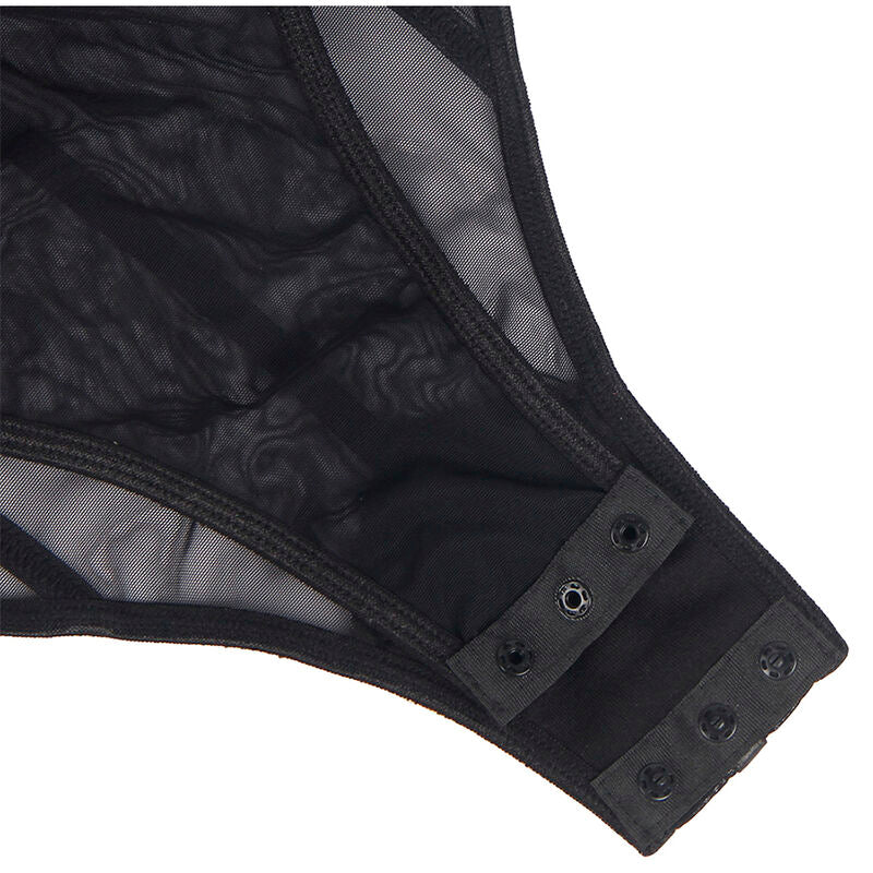 Subblime - body con bretelle a catena nera s/m-8