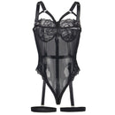 Subblime - orsacchiotto con dettaglio reggerizzato sul petto nero l/xl-5