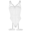 Subblime - orsacchiotto con dettaglio reggerizzato sul petto bianco l/xl-7