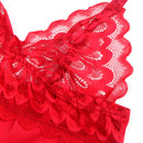 Subblime - babydoll in raso con pizzo rosso l/xl-7