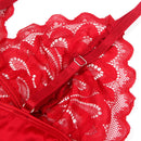 Subblime - babydoll in raso con pizzo rosso l/xl-8
