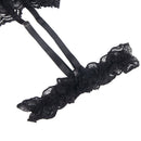 Subblime - orsacchiotto con giarrettiera con dettaglio in pizzo e strisce nero s/m-5