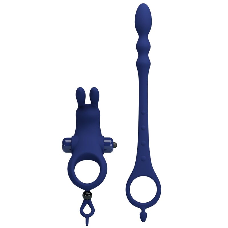 Pretty love - ayad anello vibratore rabbit con spina blu