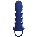 Pretty love - altaf anello vibratore con guaina in silicone blu