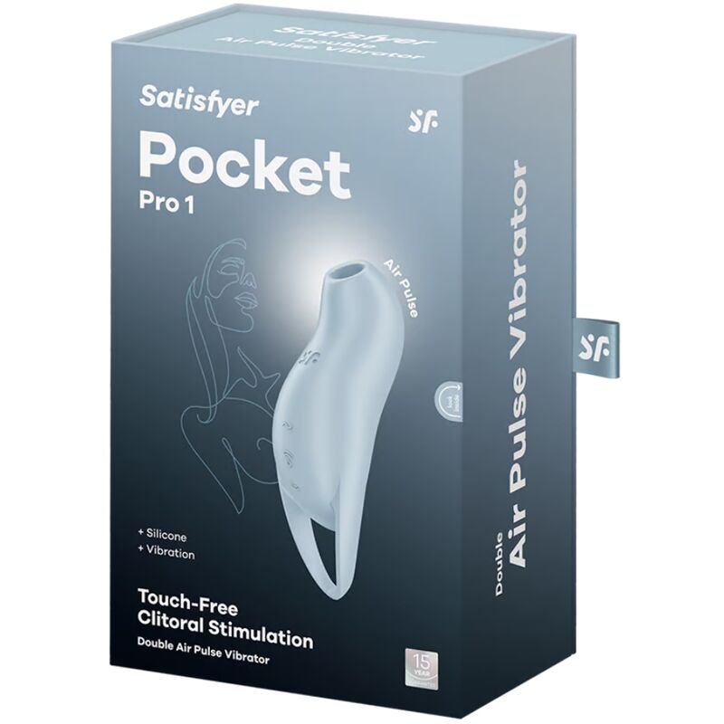 Satisfyer - pocket pro 1 stimolatore clitoride azzurro-4