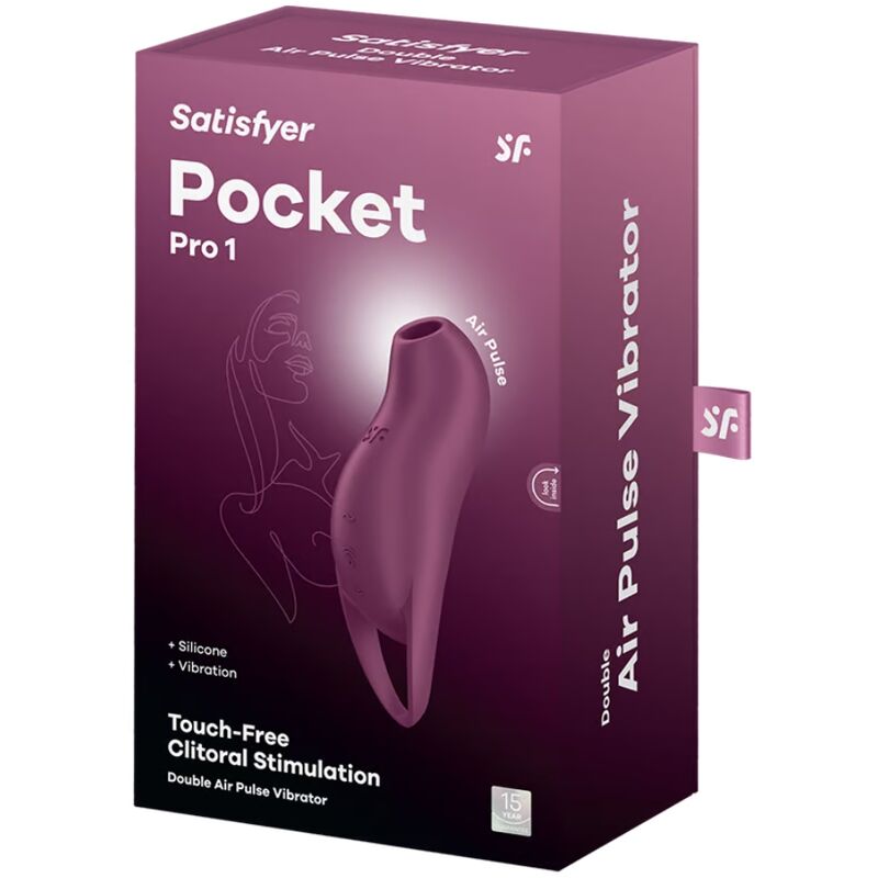 Satisfyer - pocket pro 1 stimolatore clitoride granato-4