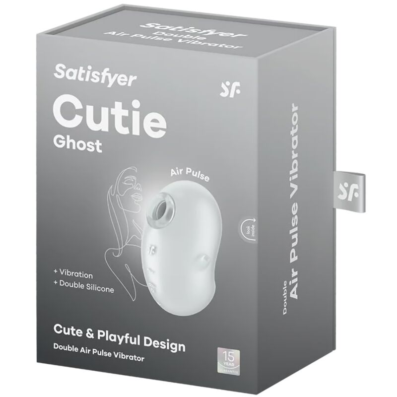 Satisfyer - cutie ghost vibratore lay-on bianco-4