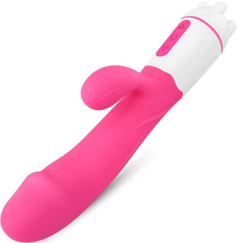 Armony - vibratore happy e stimolatore fucsia ricaricabile