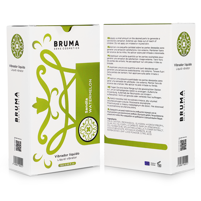 Bruma - vibratore liquido ultra scorrevole anguria 15 ml