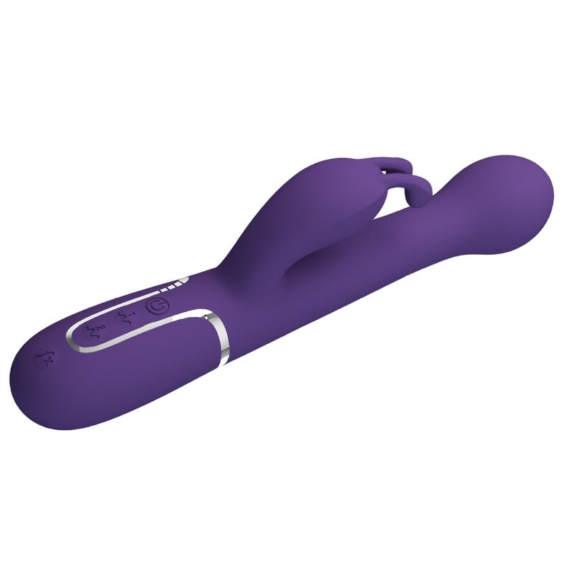 Pretty love - dejon vibratore rabbit 3 in 1 multifunzione viola-3