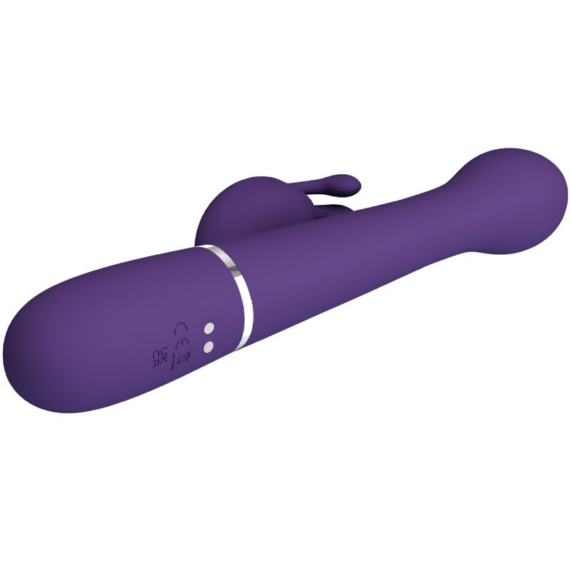 Pretty love - dejon vibratore rabbit 3 in 1 multifunzione viola-5