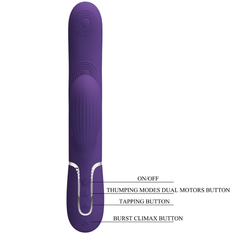 Pretty love - perlita vibratore g-spot 3 in 1 multifunzione viola-8