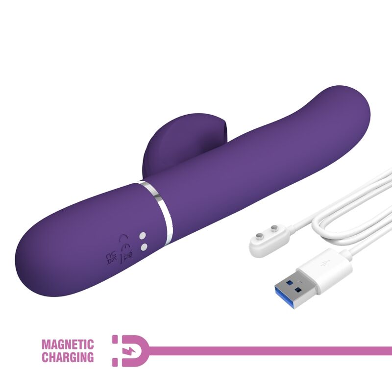 Pretty love - perlita vibratore g-spot 3 in 1 multifunzione viola-9