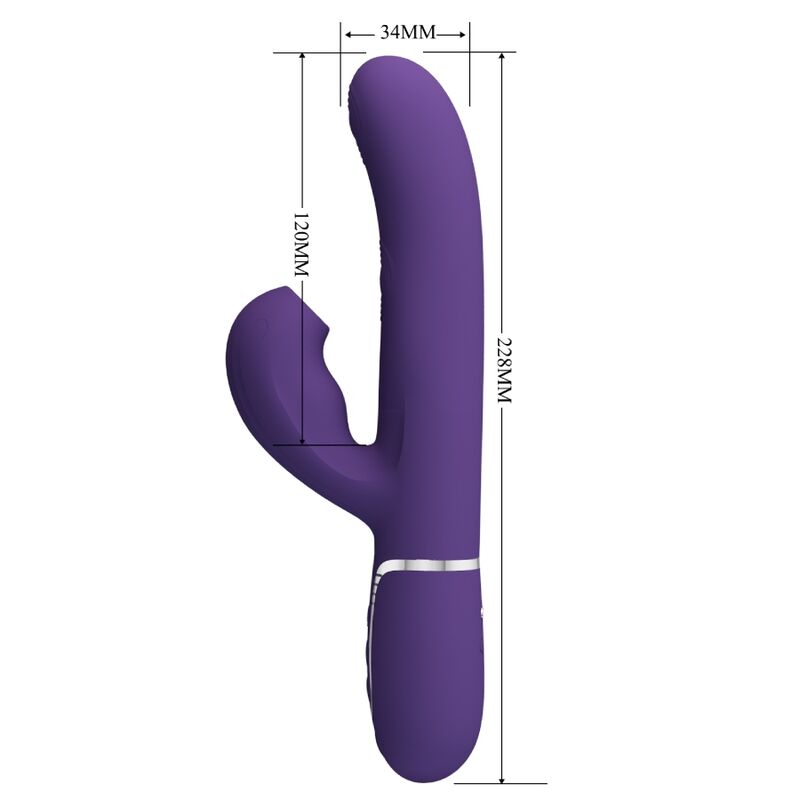 Pretty love - perlita vibratore g-spot 3 in 1 multifunzione viola-7