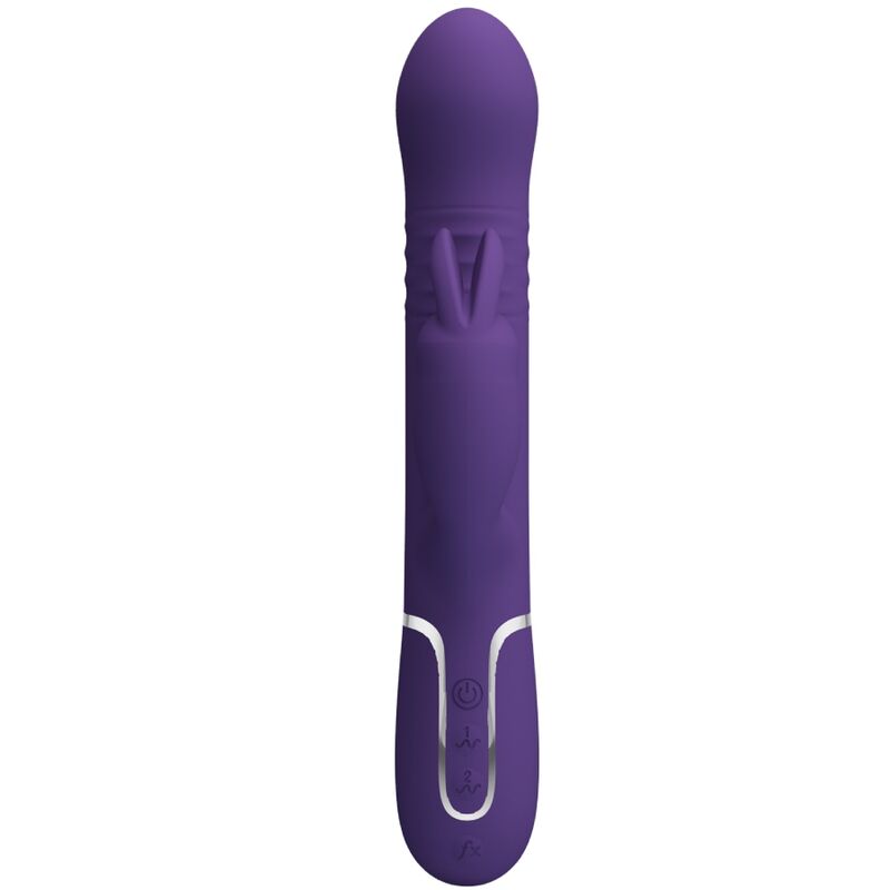 Pretty love - coale vibratore coniglio carbone 4 en 1 viola-2