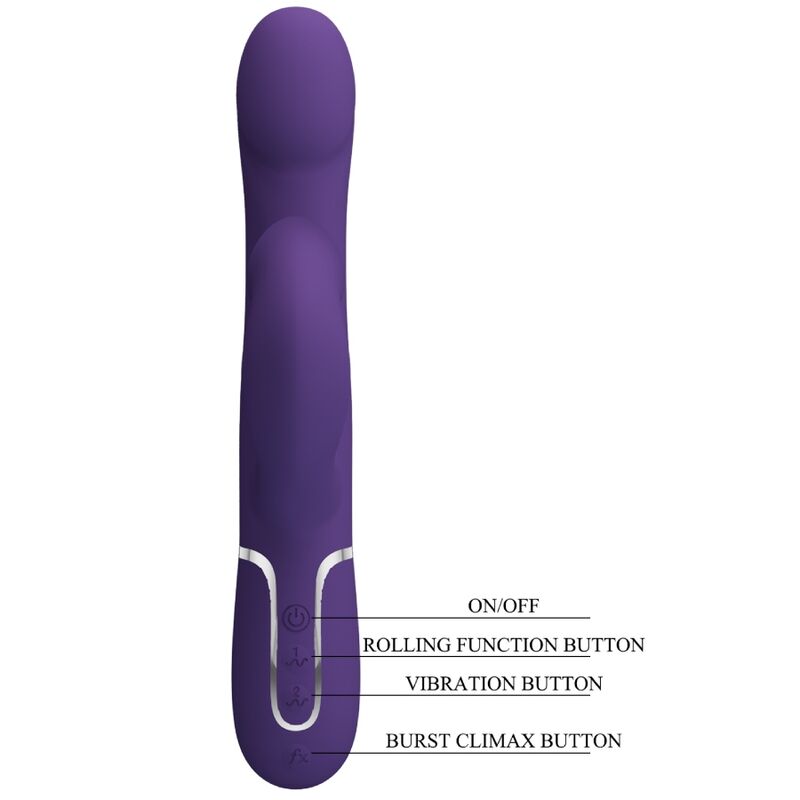 Pretty love - zalin perle vibratore coniglio 4 en 1 viola-8