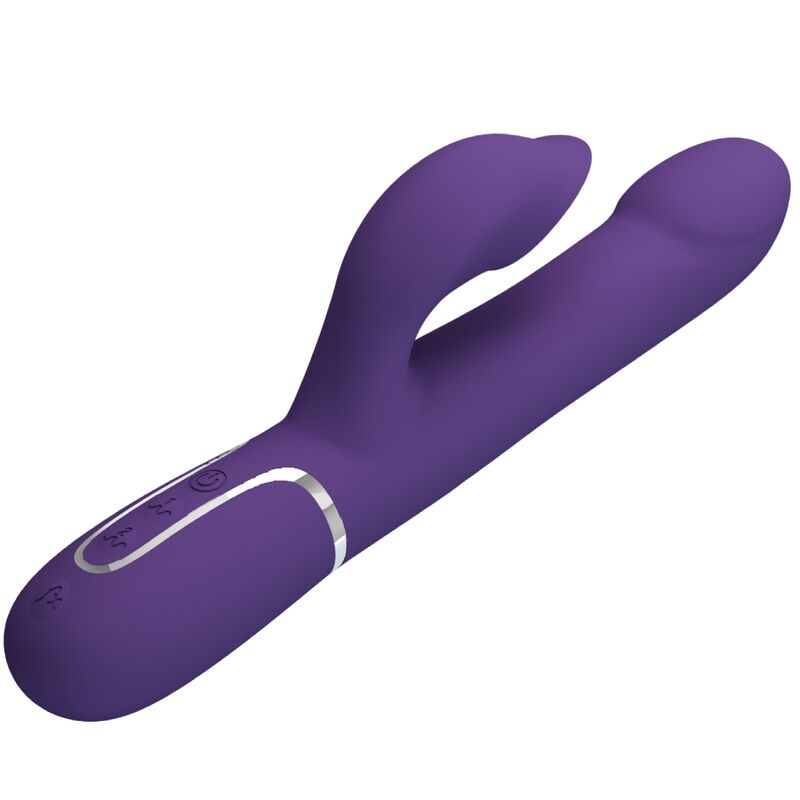 Pretty love - zalin perle vibratore coniglio 4 en 1 viola-3