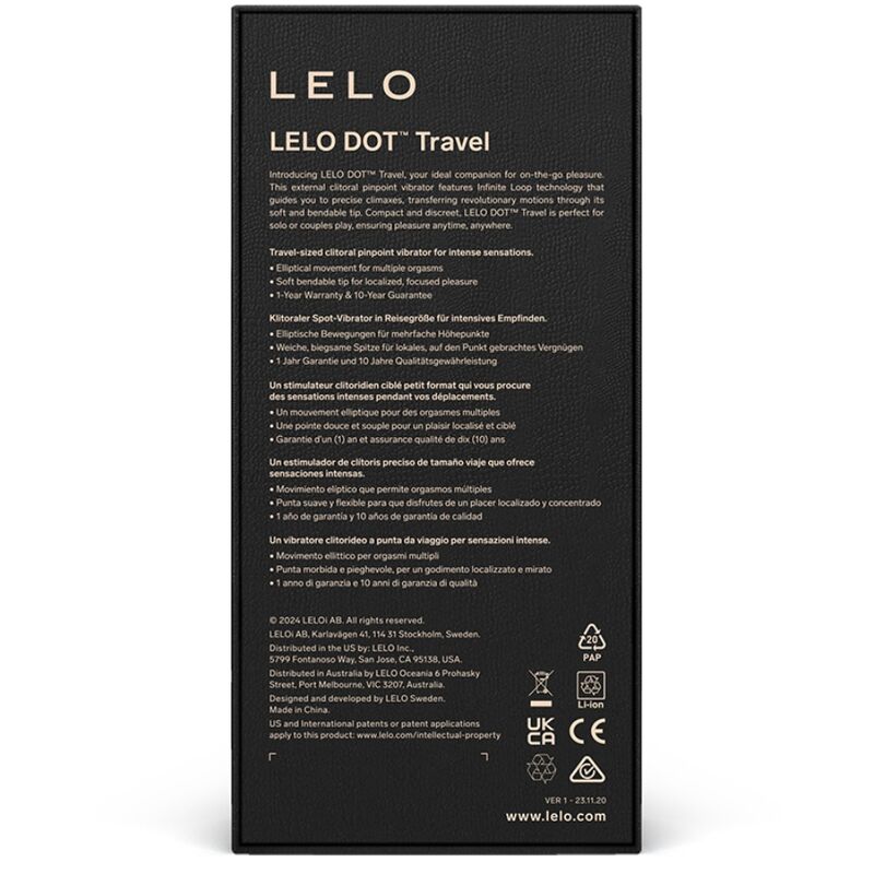 Lelo - dot travel stimolatore clitoride viola-2