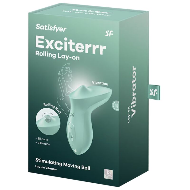 Satisfyer - exciterrr vibratore lay-on per clitoride menta