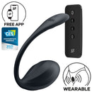 Satisfyer - ribbed petal stimolatore punto g telecomando nero app gratuita