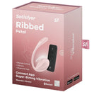Satisfyer - ribbed petal stimolatore con telecomando g point rose app free