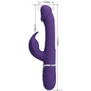 Pretty love - vibratore multifunzione kampas rabbit 3 in 1 con lingua viola-5