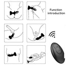 Armony - extreme a bloom vibratore rose e telecomando plug anale nero