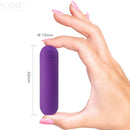 Armony - splash joline vibratore bullet in silicone telecomando 10 vibrazioni 65 x 15 cm viola