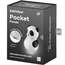 Satisfyer - pocket panda stimolatore e vibratore in bianco e nero