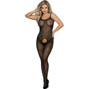 Subblime - 951726 bodystocking a rete elastica nera senza cavallo taglia unica