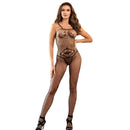 Subblime - 952112 bodystocking a rete con dettagli su petto e pancia nero taglia unica