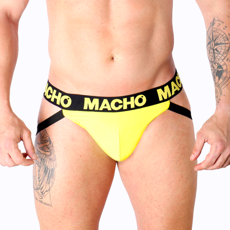 Macho - mx25a jock lycra giallo l