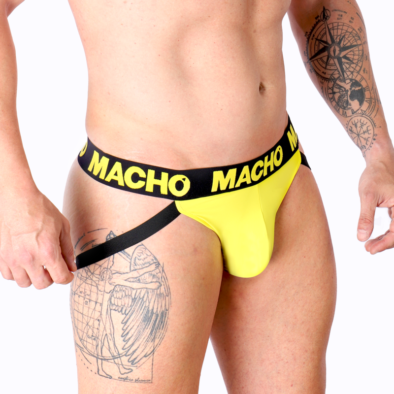 Macho - mx25a jock lycra giallo l-2