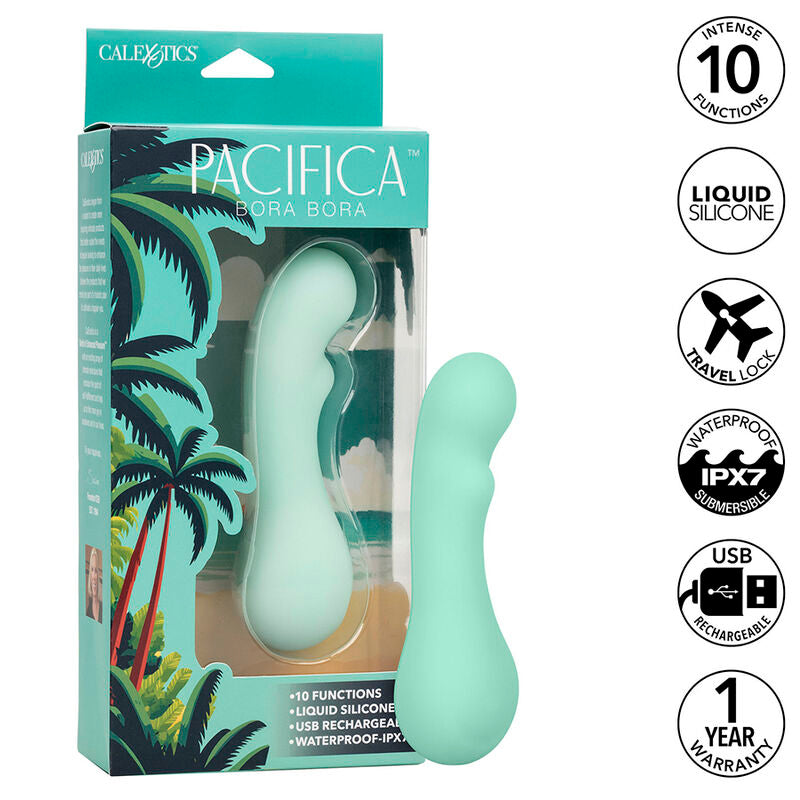 Calexotics - pacifica bora bora stimolatore punto g 10 vibrazioni aqua