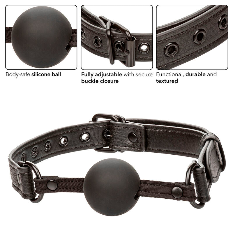 Calexotics - nocturnal ball gag silicone nero