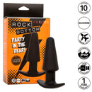 Calexotics - rock bottom tappo anale conico 10 vibrazioni silicone nero
