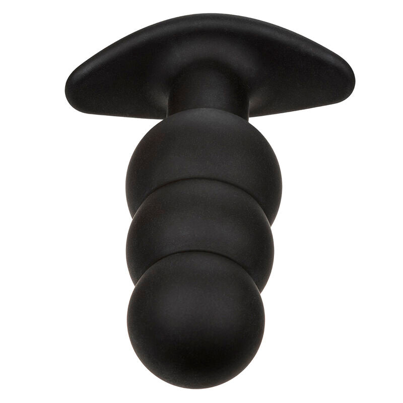 Calexotics - rock bottom perline tappo anale 10 vibrazioni silicone nero