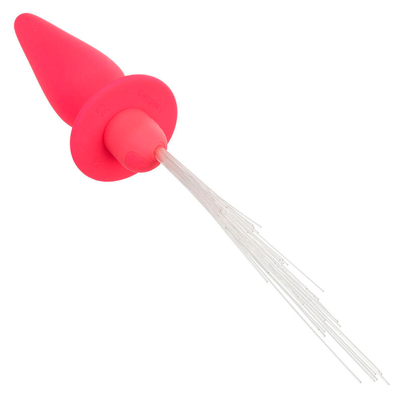 Calexotics - southern lights light up plug anale 10 vibrazioni silicone rosa