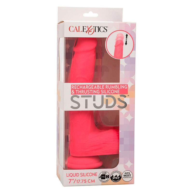 Calexotics - studs vibratore realistico 10 vibrazioni rosa