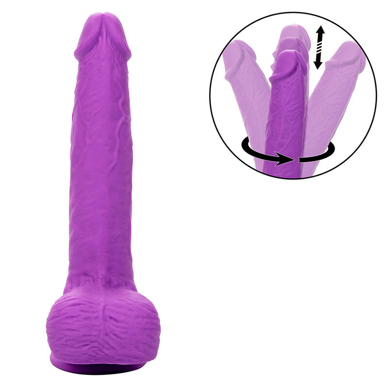 Calexotics - studs vibratore ricaricabile e rotante 10 vibrazioni viola