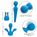 Calexotics - couture kit vibratore wand 10 vibrazioni blu