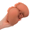 Calexotics - la regina del benvenuto doppio masturbatore realistico caramello