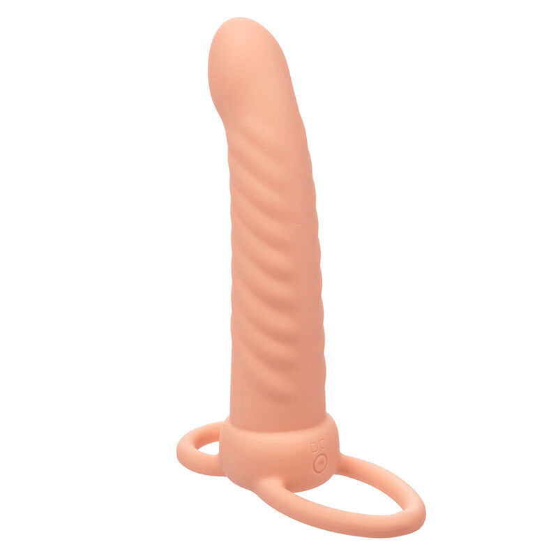 Calexotics - maxx ribbed dual penetrator 10 vibrazioni carne